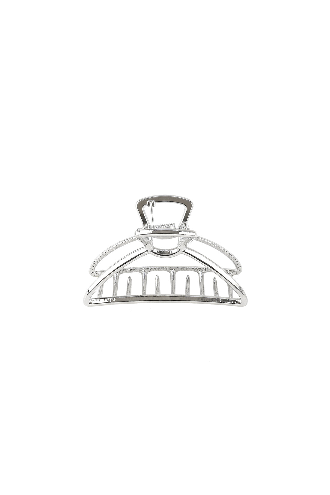 Small Mighty Moon Hair Claw Clip Set - Silver
