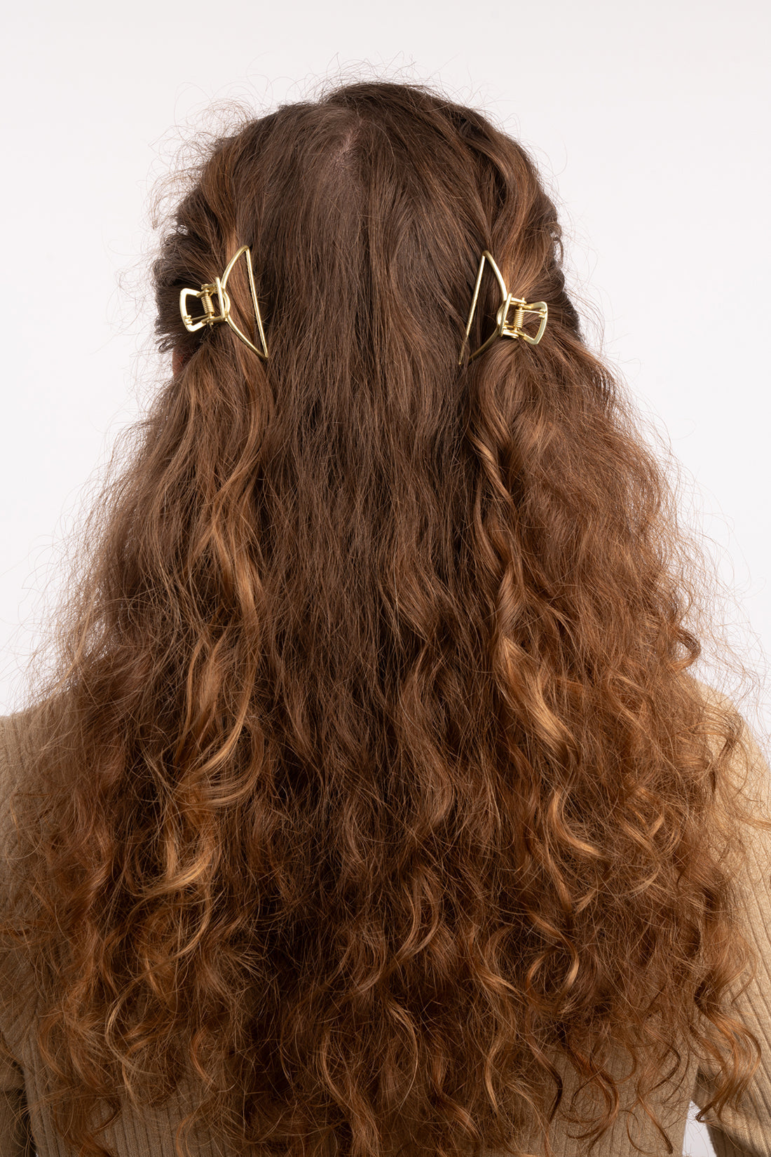 Small Mighty Moon Hair Claw Clip Set - Silver