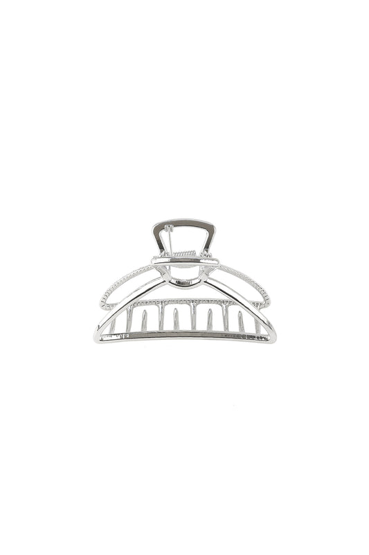 Small Mighty Moon Hair Claw Clip Set - Silver