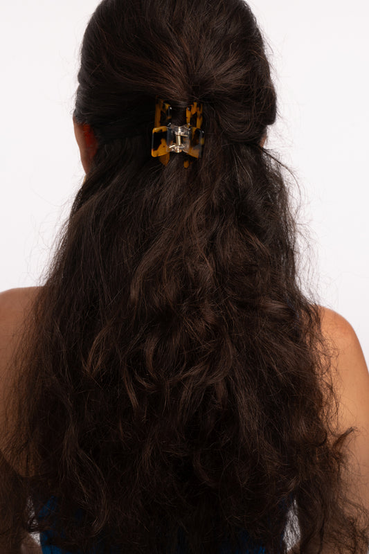 Square Hair Claw Clip - Tortoise