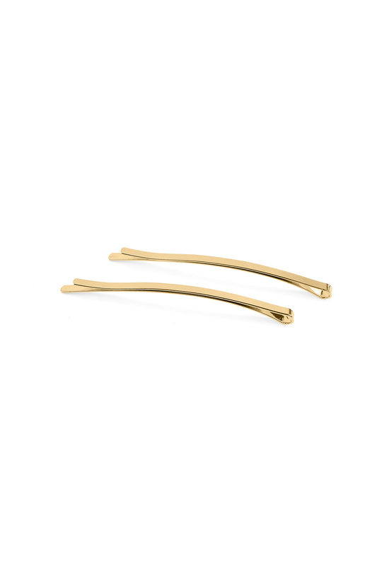 METAL BOBBY PINS HAIR CLIPS SET IN GOLD