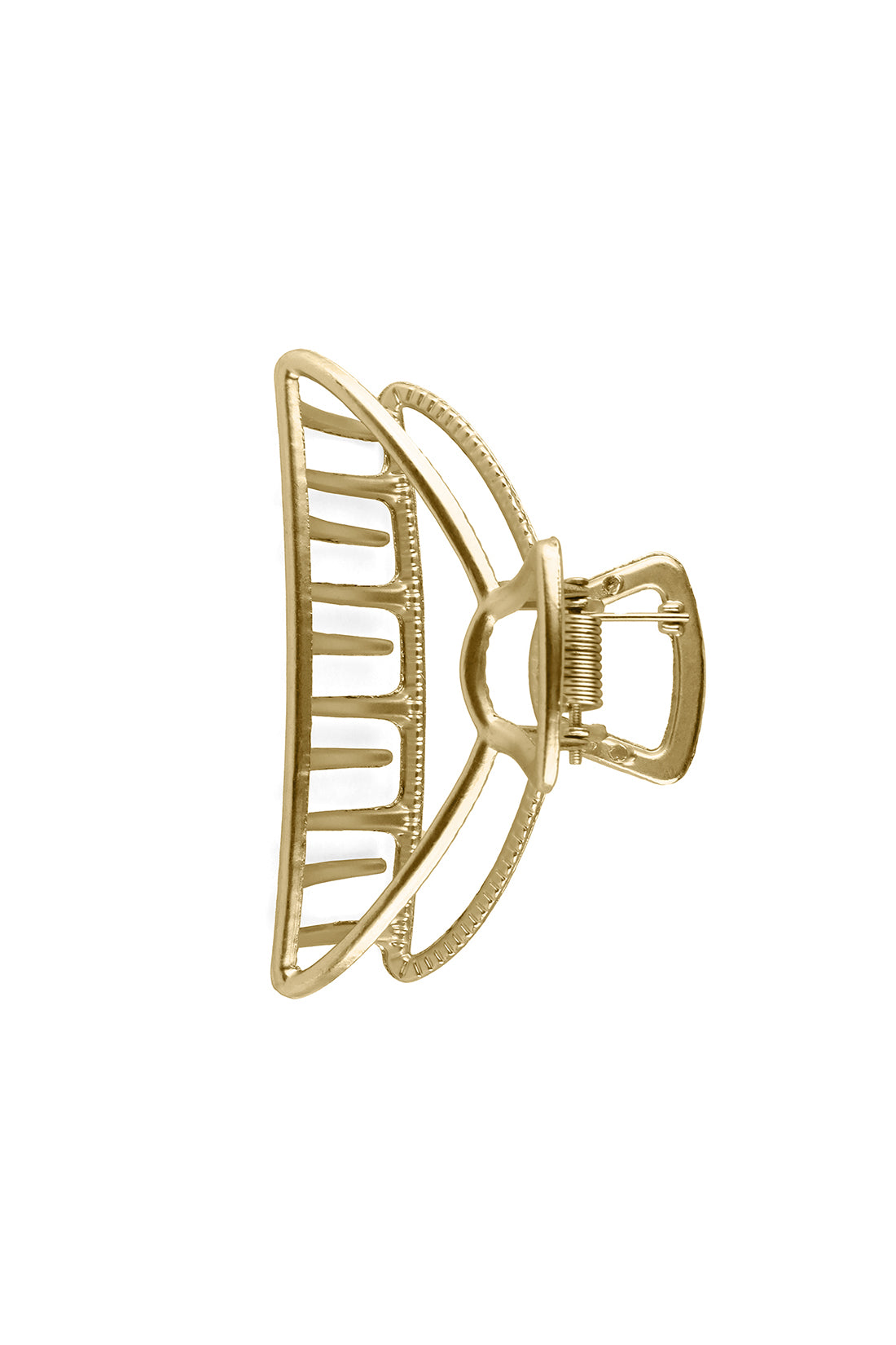 Large Metal Hair Claw Clip Matte Gold