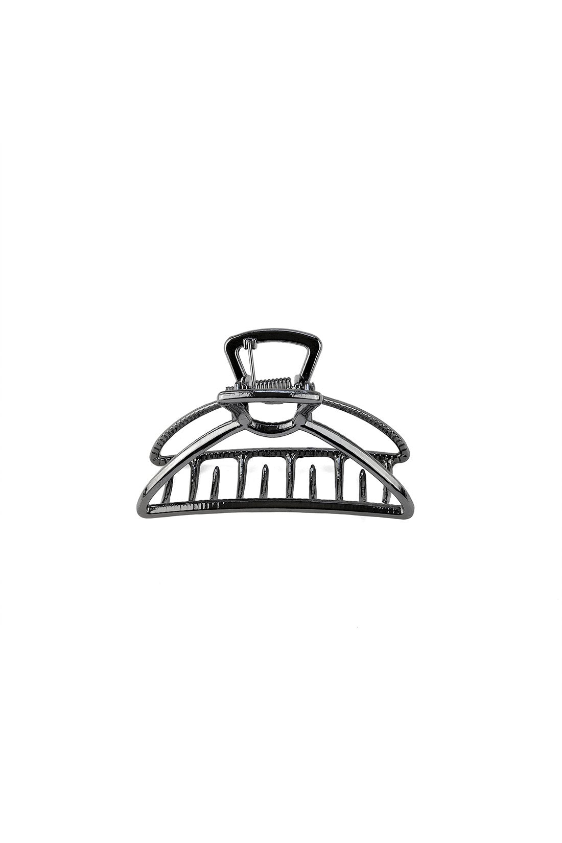Medium Metal Hair Claw Clip Black