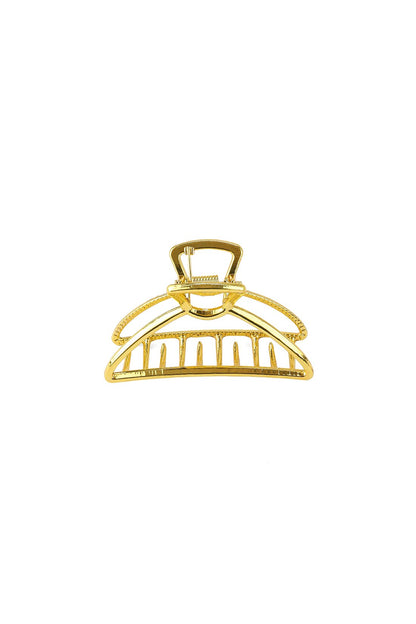 Medium Metal Hair Claw Clip Gold