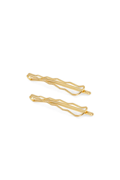 MINIMALIST BOBBY PINS HAIR CLIPS SET IN GOLD