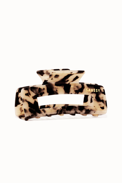 LARGE HAIR CLAW CLIP IN TORTOISE
